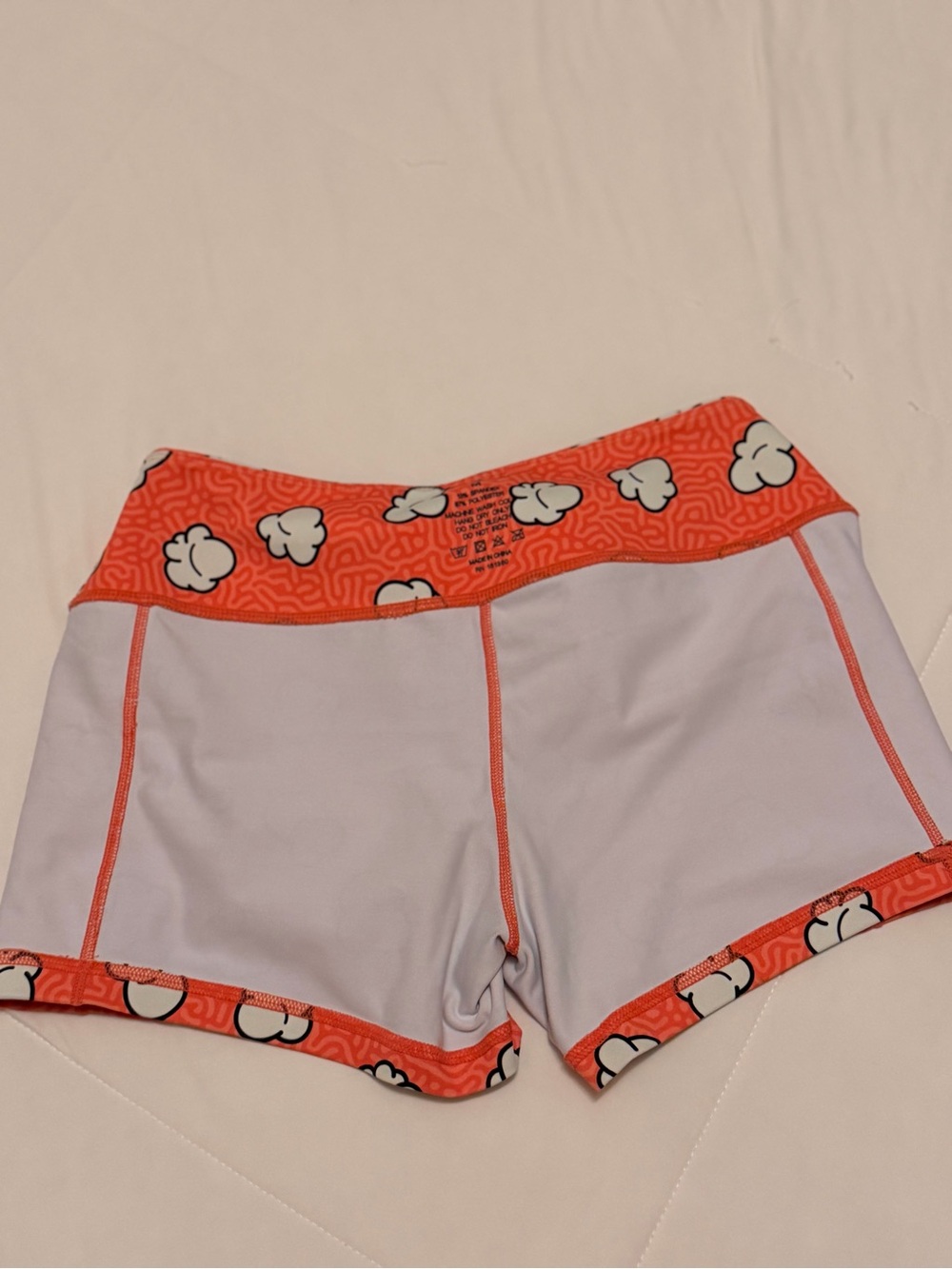 Feed me fight me medium popcorn spandex shorts ( fmfm ) - Picture 7 of 9